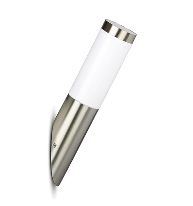 VT-832 vegglampe - med hus i rustfritt stål (diagonal vinkel), IP44