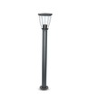 E27 hagelampe i rustfritt stål - 80cm, sort/grå, IP44 utendørs, uten lyskilde