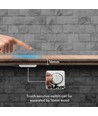 Skjult touch-dimmer for LED-strip - Hvit, 12V (72W), 24V (144W), opptil 2,5cm tykkelse