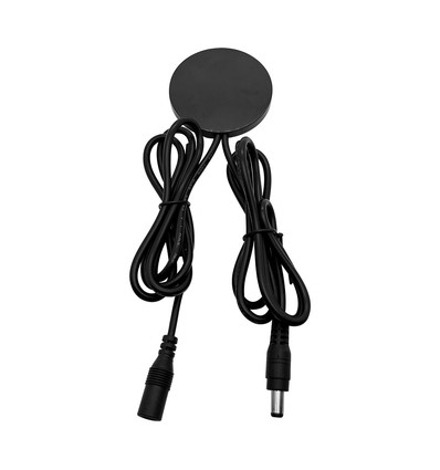 Skjult touch-dimmer for LED - Kapasitiv, Sort, 12V (72W), 24V (144W), opptil 2,5cm tykkelse