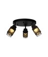 18W LED designer taklampe - Ø30cm, 3000K, matt sort, IP20 innendørs