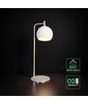 160x440 mm VT-89022 bordlampe 10W - LED, dekorativ, 3000K, børstet nikkel + hvit