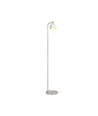 10W designer gulvlampe - 1200lm, 120lm/W, 3000K, børstet nikkel, høyde 141cm