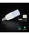 E14 7,5W LED pære - T37, 660lm, 6400K, kald hvit, erstatter 50W