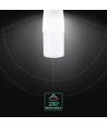 E14 7,5W LED pære - T37, 660lm, 6400K, kald hvit, erstatter 50W