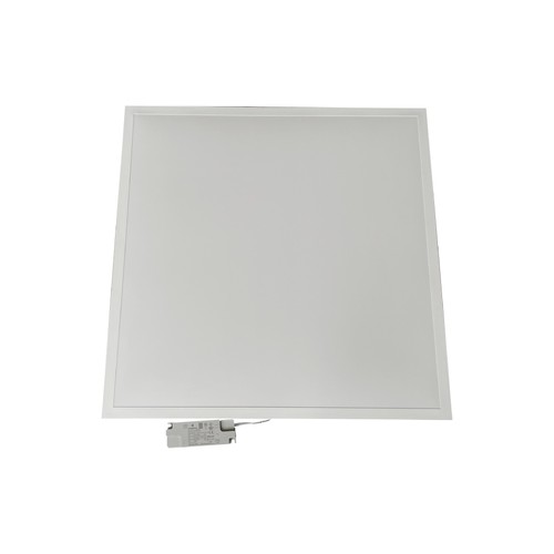 60x60 bakbelyst LED-panel, 40W - 120 lm/W, slim, 18mm høy, hvit kant