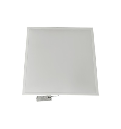 60x60 bakbelyst LED-panel, 40W - 120 lm/W, slim, 18mm høy, hvit kant