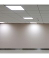 60x60 bakbelyst LED-panel, 40W - 120 lm/W, slim, 18mm høy, hvit kant