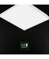60x60 bakbelyst LED-panel, 40W - 120 lm/W, slim, 18mm høy, hvit kant