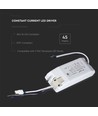 45W / 1050mA 0-10V dimbar LED driver - 0-10V signal interface, IP20, for LED paneler