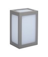 12W LED vegglampe, grå - 750lm, 6400K, kald hvit