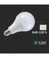 A80 VT-233 LED 20W E27 - plastpære, Samsung-chip, 6500K, 120lm/W