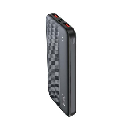 10000 VT-10000 powerbank - 10000mAh, hurtiglading, svart