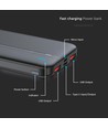 10000mAh Powerbank, 22.5W PD - Ultra-tynn, sort, fast charging, LED indikator
