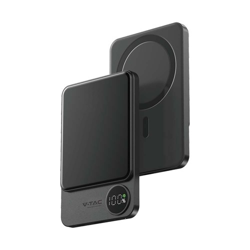 5000mAh MagSafe powerbank i aluminium, 20W - Space Grey, trådløs