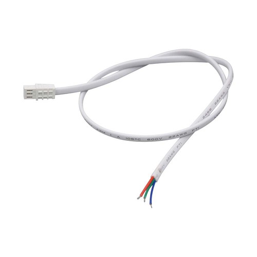 0,5 m 3-leder PVC-kabel - 0,5 mm², per stk