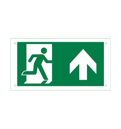 Skilt til utgangsboks - pil opp