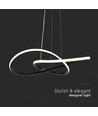 Ø500 VT-7799 hengende dekorativ lampe - 3000K, sort hus