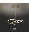 Ø500 VT-7799 hengende dekorativ lampe - 3000K, malt gull