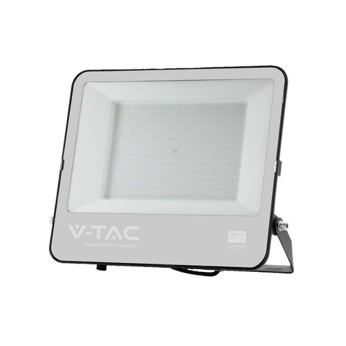 VT-44206 LED projektør 200W - 4000K svart kabinett, grått glass, 160lm/W