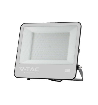 VT-44206 LED projektør 200W - 4000K svart kabinett, grått glass, 160lm/W