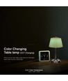 Vt-7968 LED bordlampe 1,5W - touch dimbar, 3i1, krom+grønn