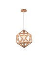 LED designer pendellampe - brun