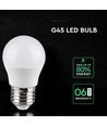 G45 VT-290 LED 6,5W E27 - plastpære, Cree-chip, 6500K, 6 års garanti