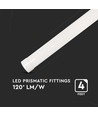 6x 40W komplett LED-armatur - 120 cm, 3 års produsentgaranti, 230V
