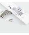 6x V-Tac 40W slim LED armatur - 120 cm, 3 års produsentgaranti, 230V