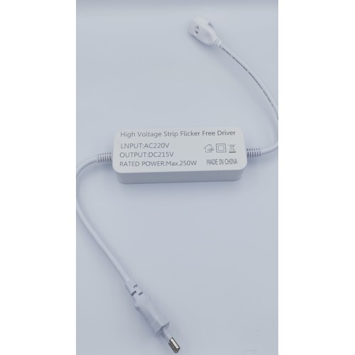 Stikkontakt for 230V LED-stripe (Slim COB) - Flimmerfri, Inkl. endestykke, 230V