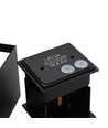 6W CUBIC PRO vegglampe - IP65, sort, viderekobling, justerbar, firkantet, opp/ned, inne / ute, inkl. lyskilde