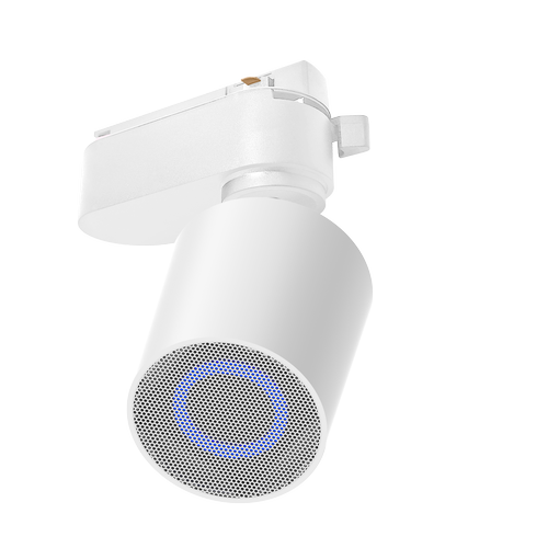 Bluetooth-høyttaler for 1-fase skinner - Hvit, 10W, 1F2W