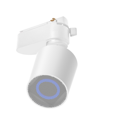 Bluetooth-høyttaler for 1-fase skinner - Hvit, 10W, 1F3W