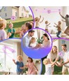 Hover Orb flygende ball med RGB lys - Ø9,5 cm, lilla, perfekt for barn og barnlige sjeler