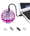 Hover Orb flygende ball med RGB lys - Ø9,5 cm, lilla, perfekt for barn og barnlige sjeler