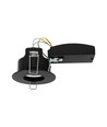 Vt-701cl-b lampe GU10 - kapslingsfri, brannsikker, IP20, svart ramme