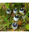 6-pakning LED solcelle-stearinlys - Ø5cm, 6,4cm høy, IP44 utendørs