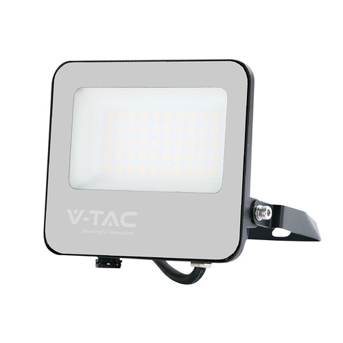 30W LED lyskaster - 185lm/W, IP65, Samsung LED chip, kald hvit, sort kabinett, utendørs