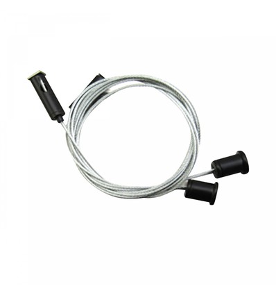 1,5 m Spectrum opphengssett - galvanisert ståltråd, 2 stk, sølv