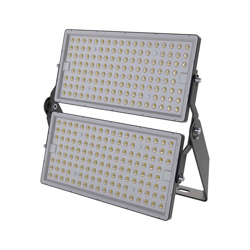 500W LED lyskaster - 135lm/W, 67.500lm, IP65, sort, utendørs