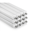 12x V-Tac vanntett 48W komplett LED armatur - 150 cm, 120lm/W, IP65, gjennomgangskobling, 230V