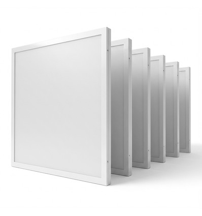 6x LED-paneler 60x60 i ramme - 40W, for direkte montering