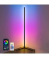 120cm RGBIC hjørnelampe - Sort, Wifi app-styring og fjernkontroll