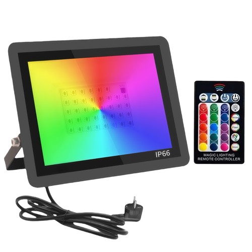 50W RGB lyskaster - Arbeidslampe, IP66