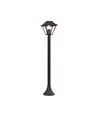 Klassisk pullertlampe E27 - matt sort, klart glass