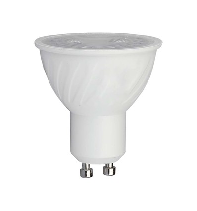 Vt-247d spotlys 6W GU10 - plast, Cree-chip, 6500K, 110°, dimbar, 6 års garanti