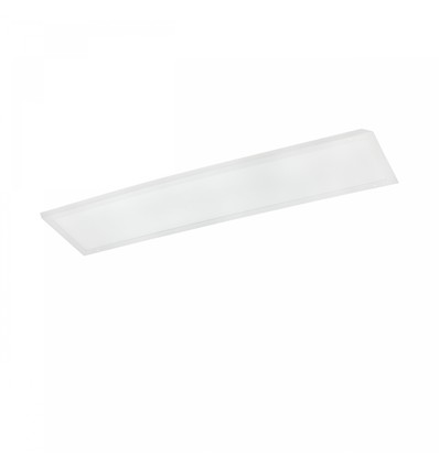 120x30 bakbelyst panel 40W - Nøytral hvit, 90°, IP40, UGR19, RA90, hvit kant, 230V