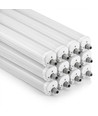 12x V-Tac vanntett 36W komplett LED armatur - 120 cm, 120lm/W, gjennomgangskobling, IP65, 230V