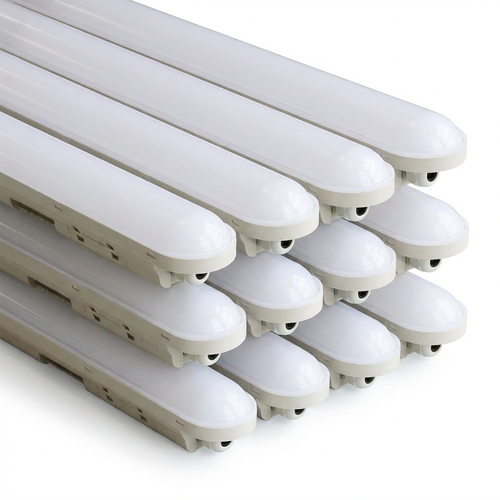 12 stk. Spectrum Limea Connect 36W LED armatur - 120cm, IP65 vanntett, 147 lm/W, gjennomgangskoblet, 230V